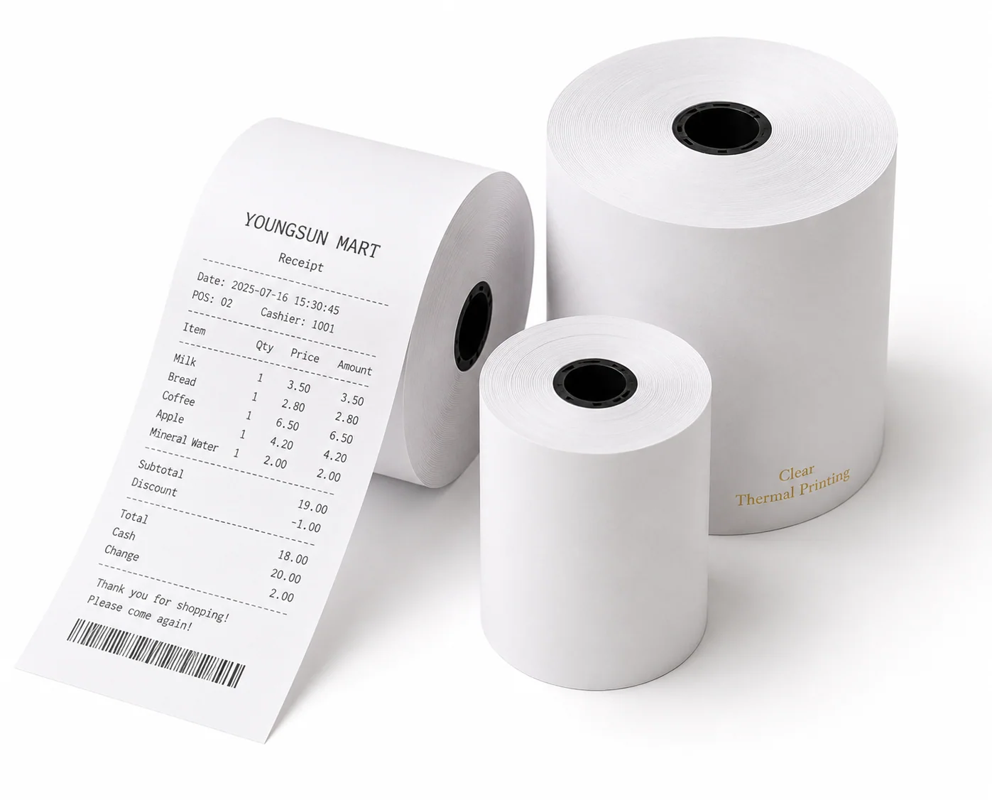 Thermal Paper Roll supplied by YOUNGSUN PAPER