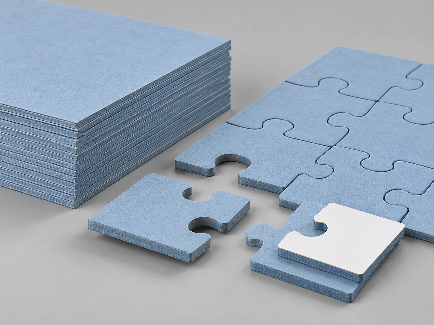 Blue Core Jigsaw Puzzle Board supplied by YOUNGSUN PAPER